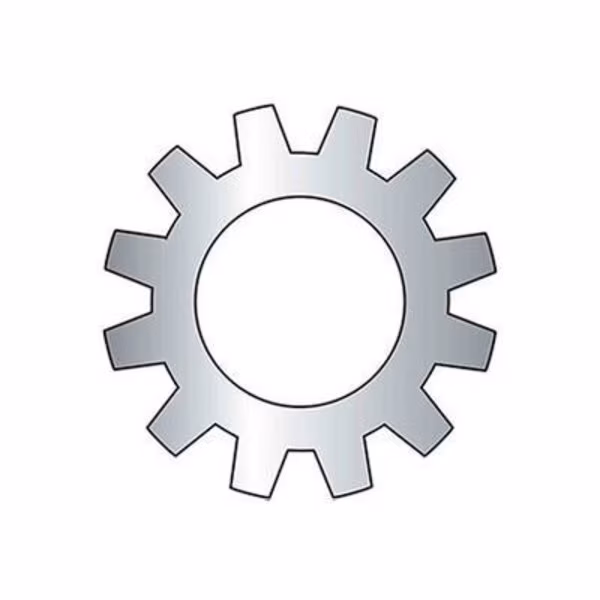 External Tooth Lock Washer, Steel, Zinc Plated Finish, Titan Fasteners, Mfr#: BGA04